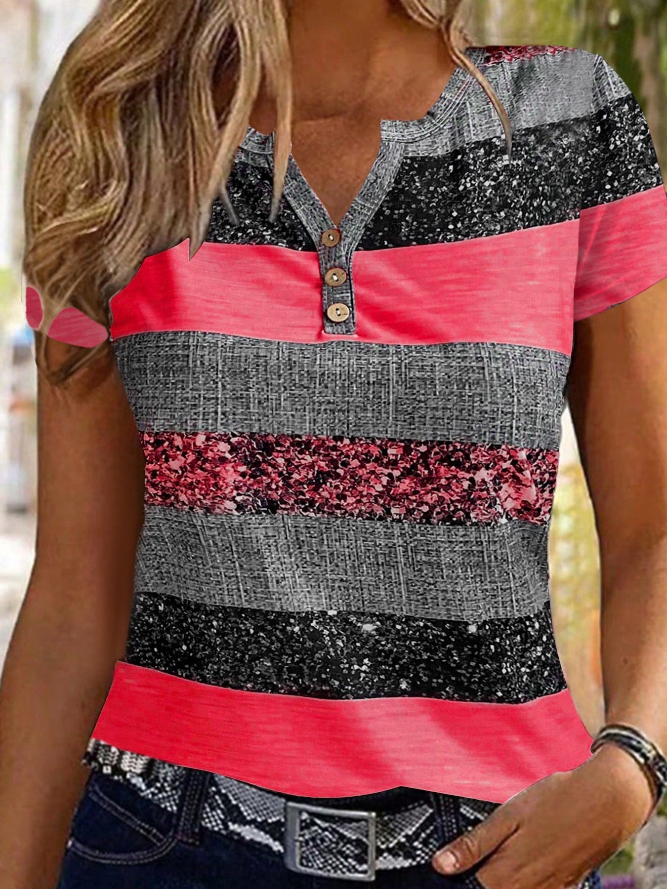 Printed Casual Comfortable Versatile T-shirt