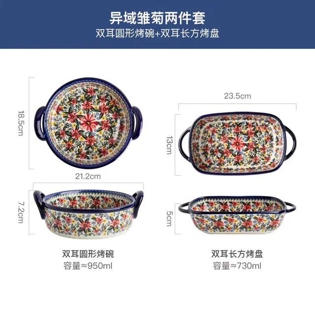 Polish Bowl and Plate Ceramic Tableware