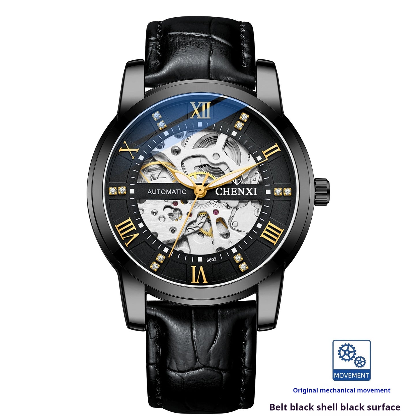 Hollow Automatic Mechanical Watch Waterproof