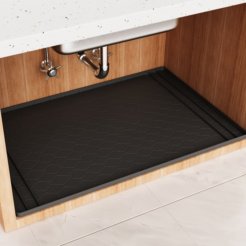 Sink Mat Cabinet Pad Silicone Stain-resistant Waterproof Cabinet Protective Pad Bathroom Cabinet Tray