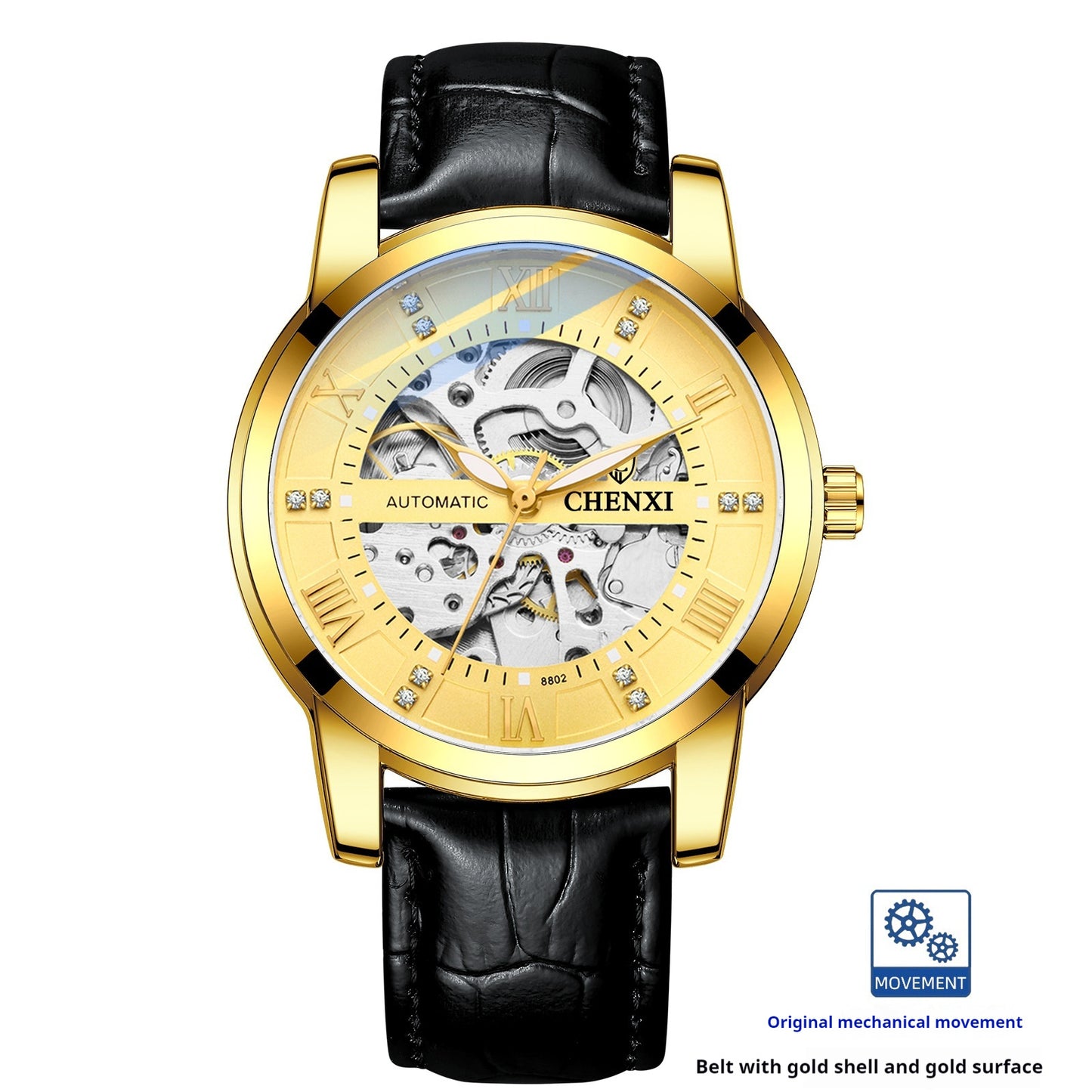 Hollow Automatic Mechanical Watch Waterproof