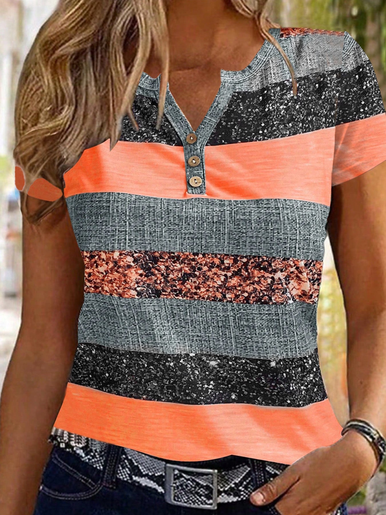 Printed Casual Comfortable Versatile T-shirt
