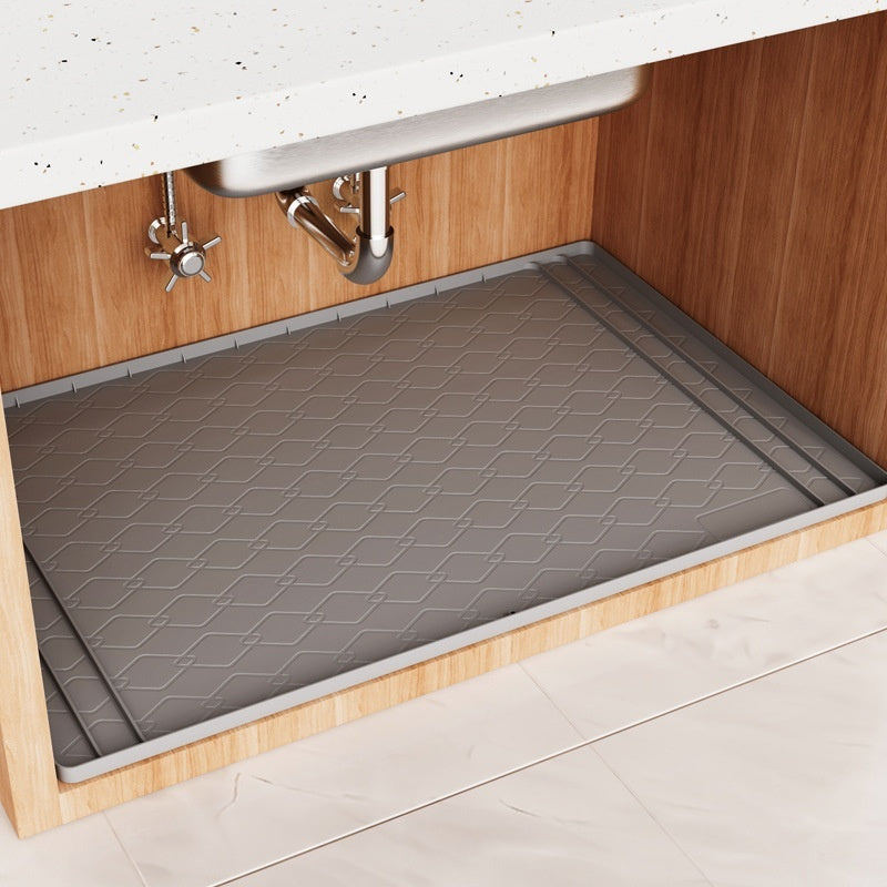 Sink Mat Cabinet Pad Silicone Stain-resistant Waterproof Cabinet Protective Pad Bathroom Cabinet Tray