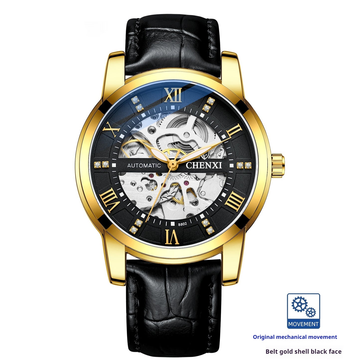 Hollow Automatic Mechanical Watch Waterproof