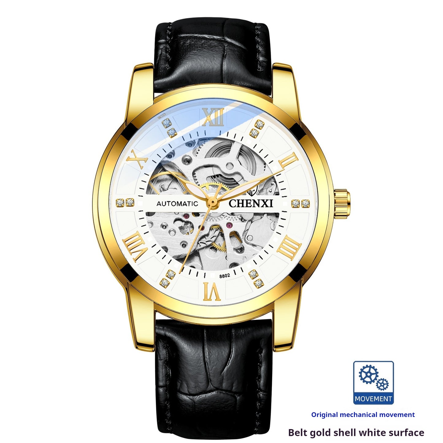 Hollow Automatic Mechanical Watch Waterproof